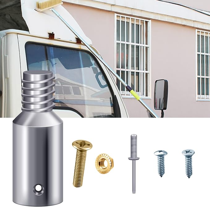 4 Pcs Threaded Tip Replacement Ultra Threaded Tip Repair Kit Mop Handle Pole - Image 5
