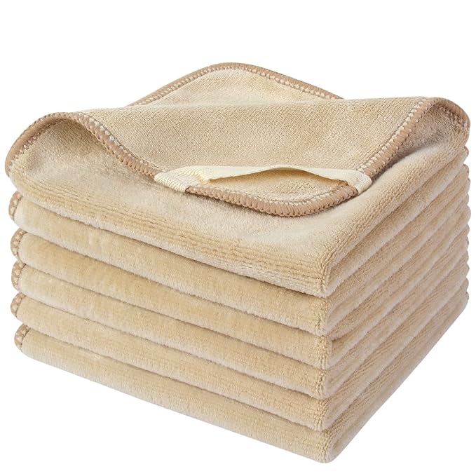 SINLAND Microfiber Facial Cloths Fast Drying Washcloth 12inch x 12inch by SINLAND
