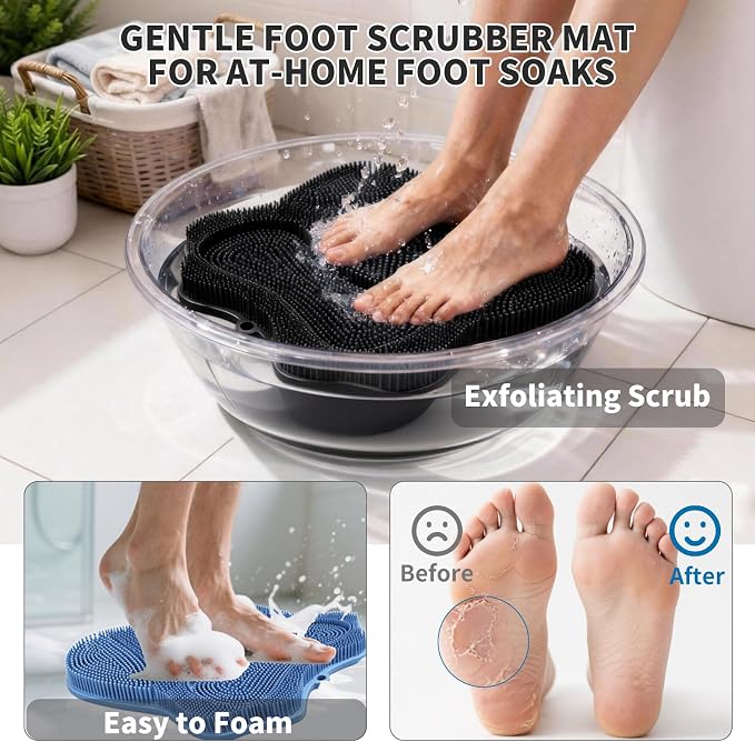Show Foot Scrubber Mat & Silicone Back Scrubber - Image 5