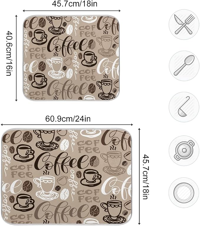 Brown Coffee Dish Drying Mat - Image 4