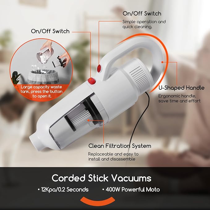 Lightweight Stick Vacuum Cleaner, Unique Vacuum and Mop Combo - Image 3