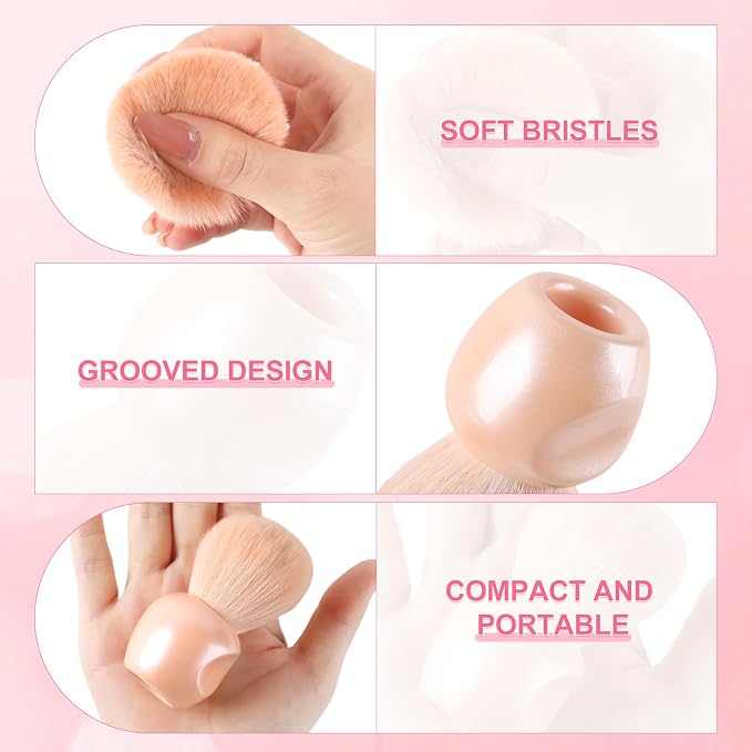 TADOPRO 2PCS Nail Dust Brush Nail Dip Powder Remover Cleaning Brush - Image 3