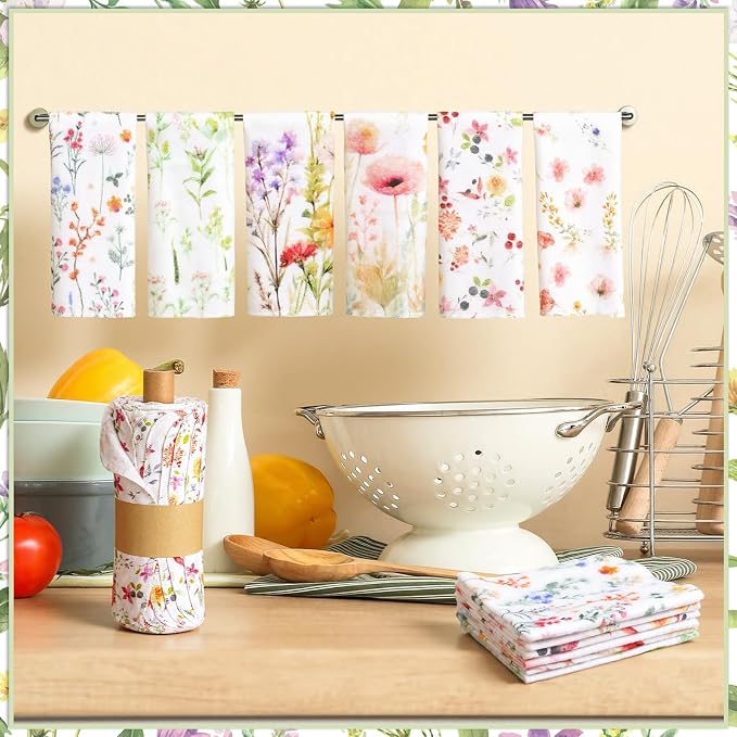 90 Pack Reusable Cleaning Cloths Washable Cotton Kitchen Dish Towels - Image 4
