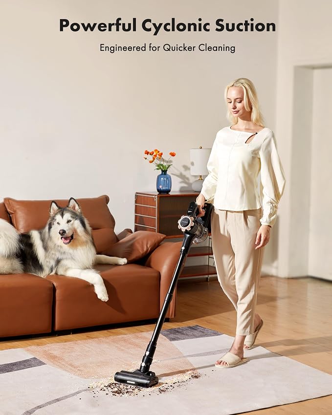 Cordless Vacuum Cleaner, 8-in-1 Lightweight Stick Vacuum - Image 3