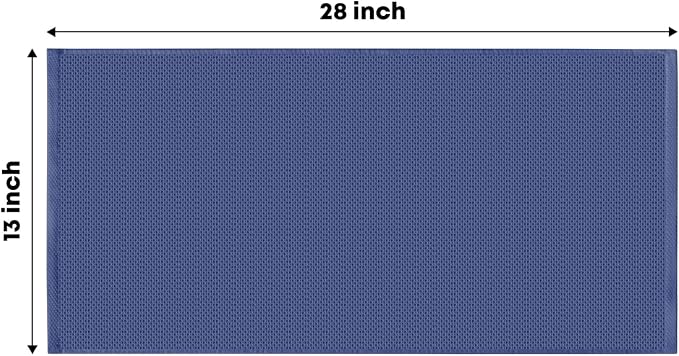 Artoid Mode 100% Cotton Navy Blue Dark Grey Waffle Weave Kitchen Dish Cloths - Image 6