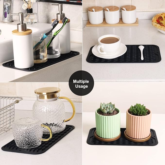 ZLR 2 Pcs Silicone Dish Drying Mats - Image 7