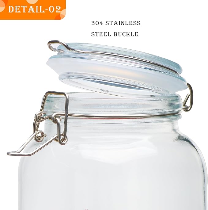78oz Glass Food Storage Jars - Image 5