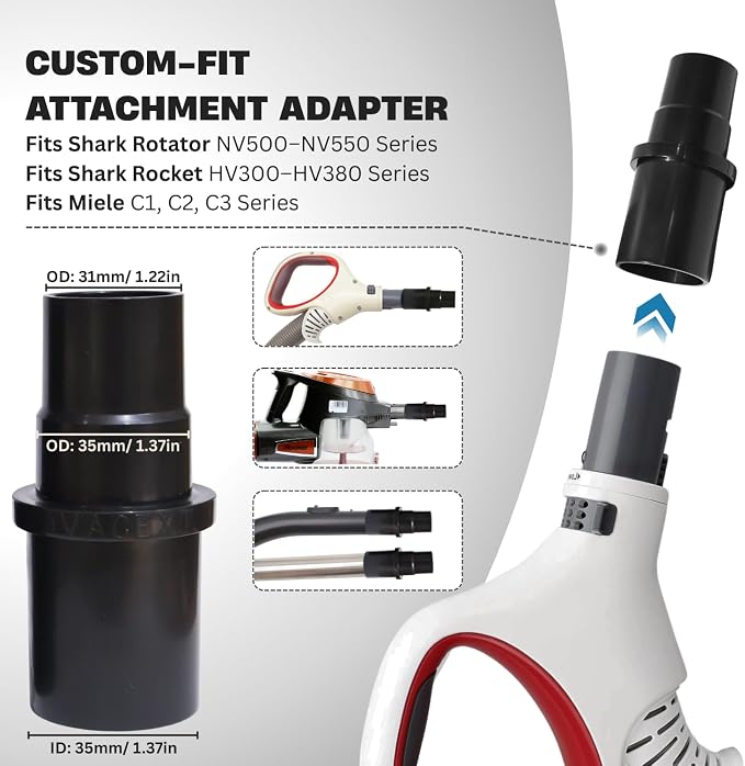 Round Horse Hair Vacuum Brush Attachment - Image 7