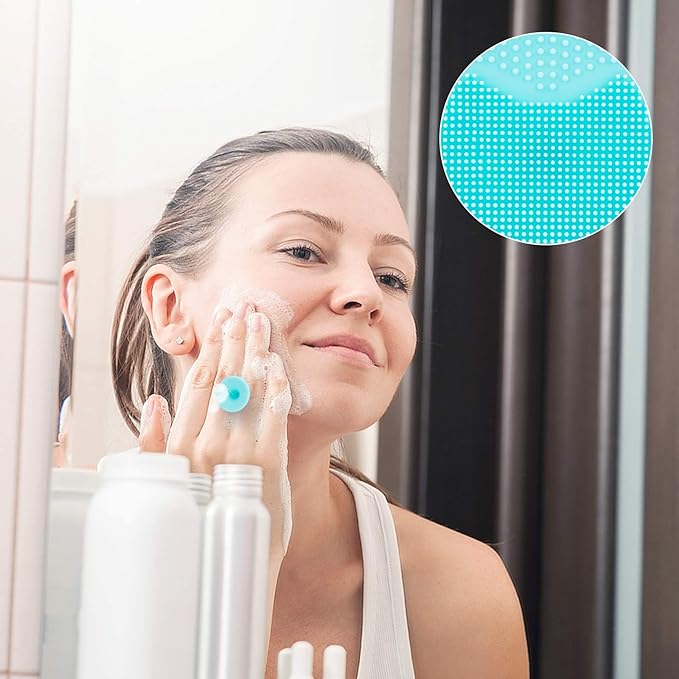 4 Pack Face Scrubber, JEXCULL Soft Silicone Facial Cleansing Brush Face - Image 6