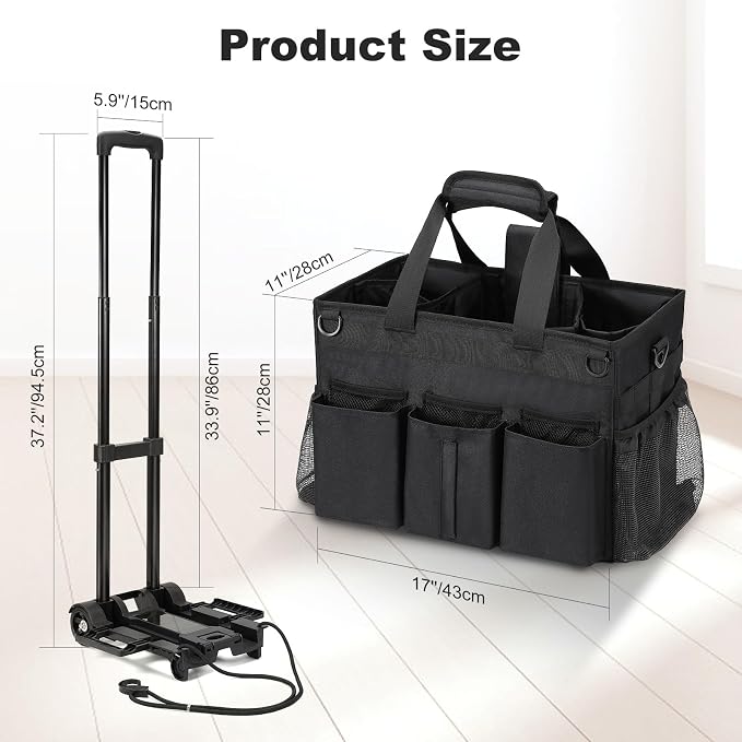 Housolution Rolling Cleaning Caddy Bag - Image 7