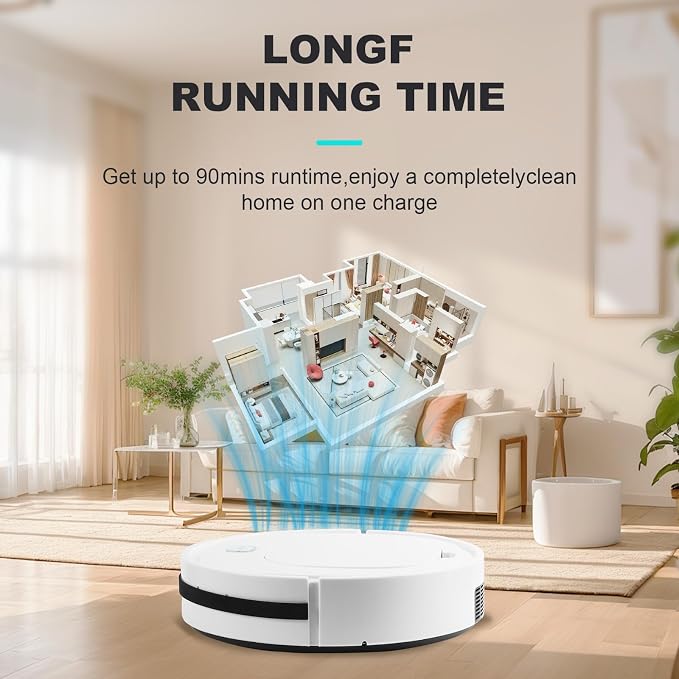 Robot Vacuum with Automatic dust Collection Base, Strong Suction, Robot Vacuum - Image 3