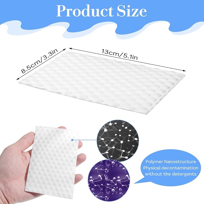 JIEYAO Magic Cleaning Sponge Eraser Sheet, Thin Nano Cleaner Pads Eraser Wipes - Image 2