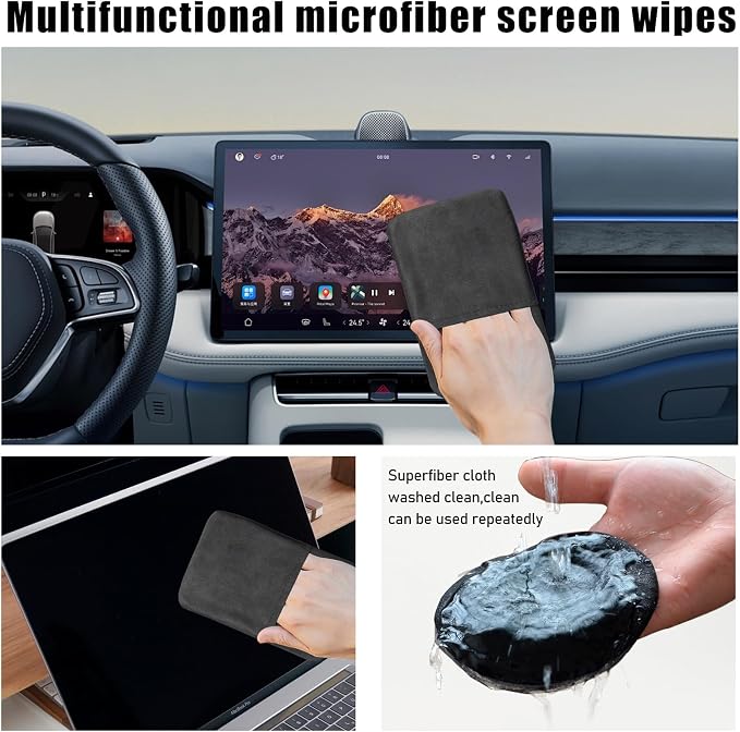 Car Screen Cleaner, Microfiber Auto Screen Cleaning Pad, Foldable Touch Screen - Image 4