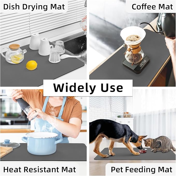 LOPNUR Kitchen Dish Drying Mat, 31.5"x17" Extra Large Dish Drying Mats - Image 7