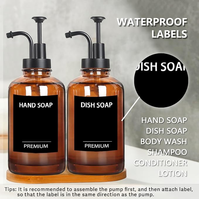 Amber 18 Oz Dish Soap Dispenser - Image 5