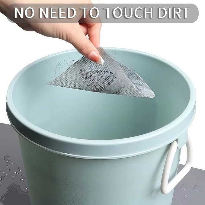60 Pack Disposable Shower Drain Hair Catcher, Floor Drain Filter Stickers - Image 6