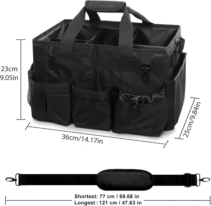 Large Cleaning Caddy Bag with Built-in Support Board, Wearable Cleaning - Image 5
