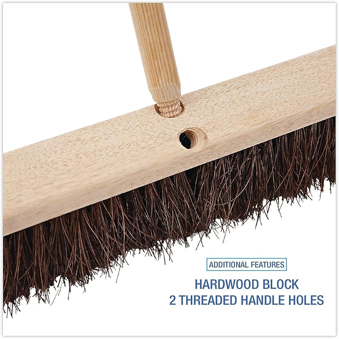 Boardwalk 20124 Floor Brush Head, 3 1/4-Inch Natural Palmyra Fiber - Image 3