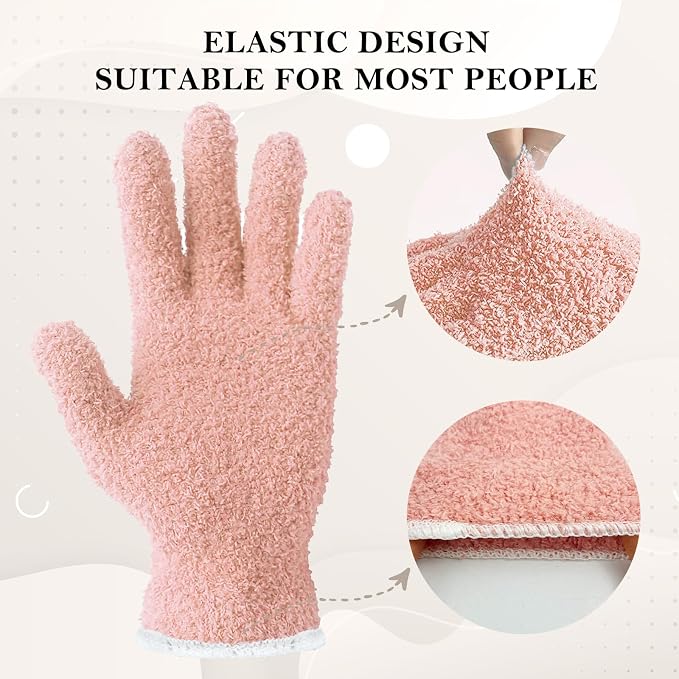 Evridwear Microfiber Gloves for Plant Dusting, Reusable Leaf Cleaning Glove for - Image 3