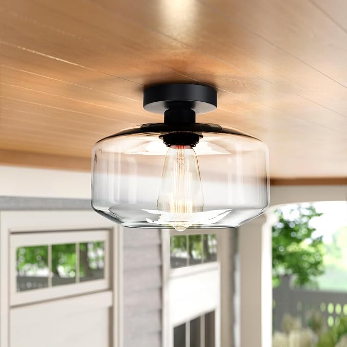 MAXvolador Industrial Semi Flush Mount Ceiling Light Large, Lighting - Image 3