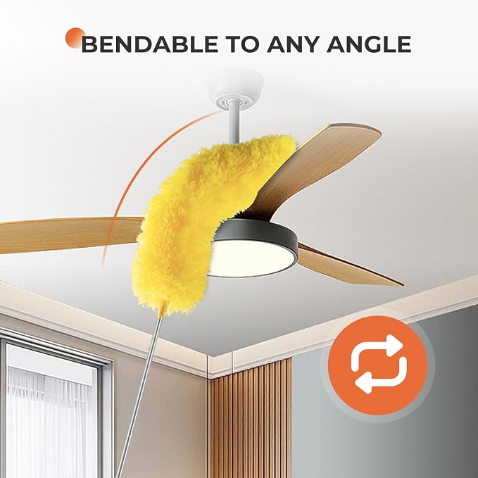 Dusters for Cleaning High Ceiling Fan, Newliton Microfiber Feather Duster - Image 5
