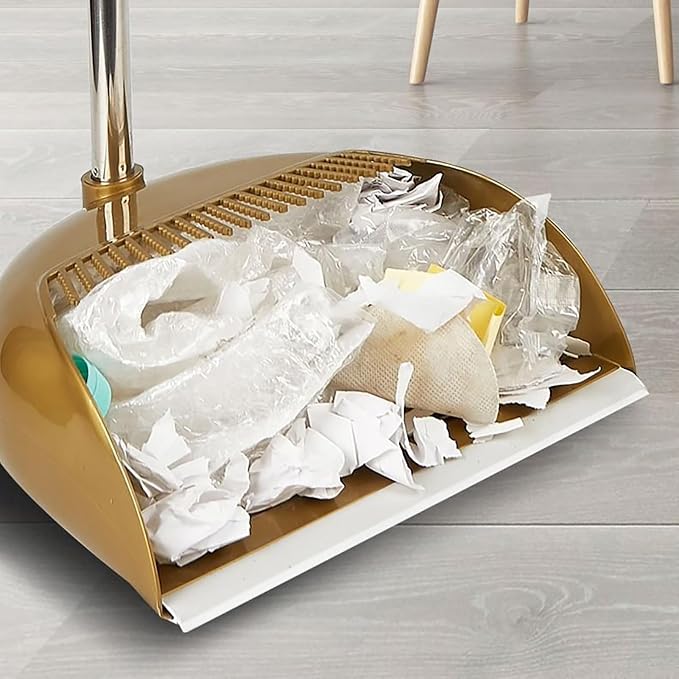 Long Handled Broom and Dustpan Set, 88cm Indoor Broom - Image 7