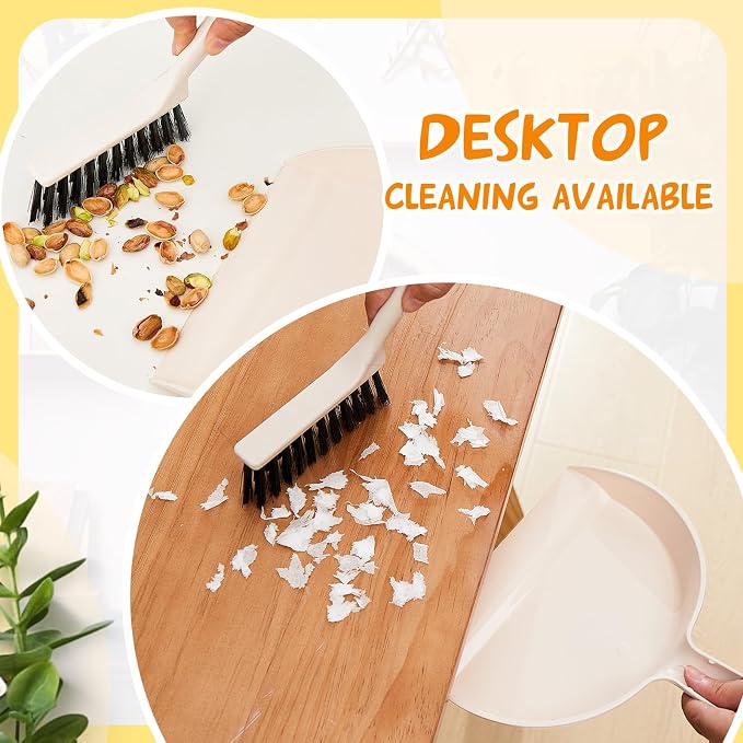 Sliner 18 Pack Mini Dustpan and Brush Set Plastic Dust Pans - Image 4