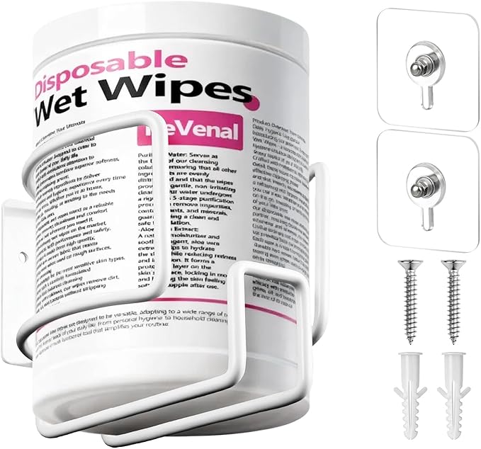 Wall-Mount Wipes Holder, Wipes Dispenser by GowithKevenal