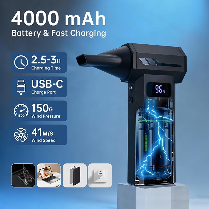 Compressed Air Duster, 110000RPM Electric Air Blower - Image 3
