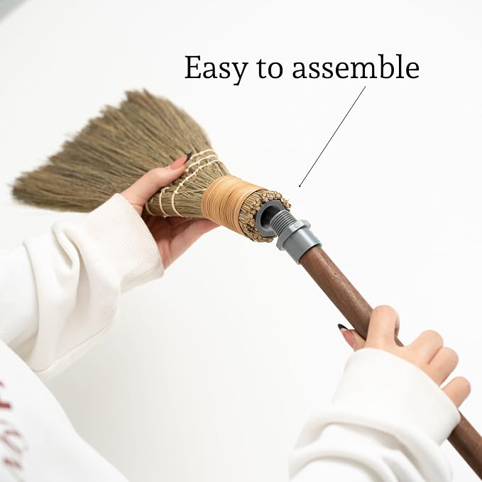 BMart Home Natural Whisk Sweeping Hand Handle Broom - Image 5