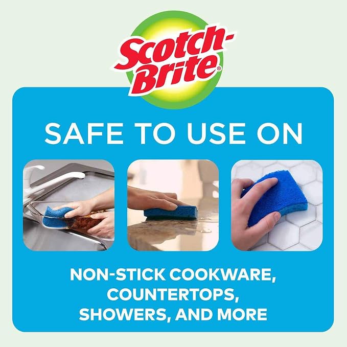 Scotch-Brite 21 Pack Non-Scratch Scrub Sponges - Image 5