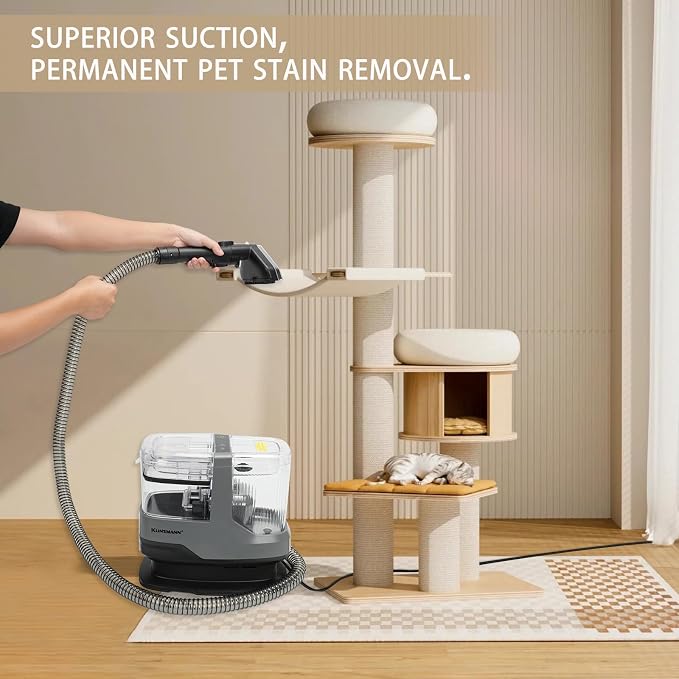 Portable Carpet and Upholstery Cleaner Machine, Deep Cleaning Carpet Shampooer - Image 8