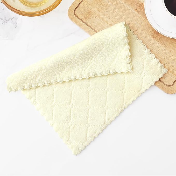 Homaxy 12 Pack Kitchen Dish Cloths, Super Soft and Absorbent Coral Velvet Dish - Image 7