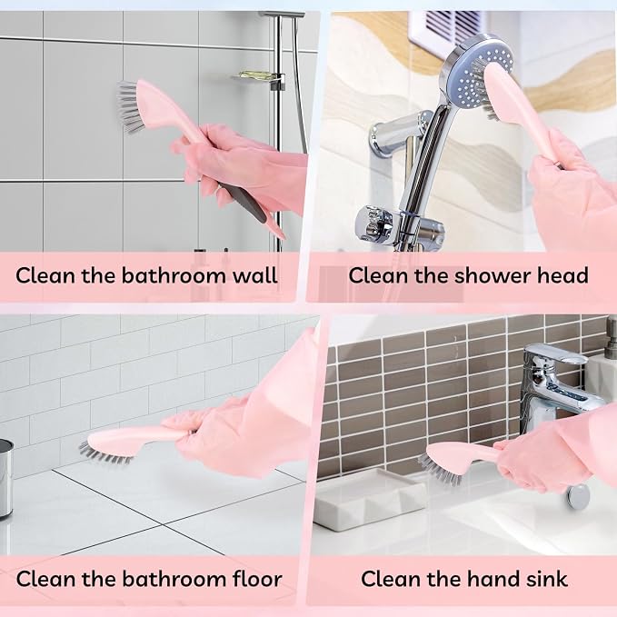 Toilet Brush, 2 Pack Toilet Scrubber Brush and Holder Set Bathroom Accessories - Image 4