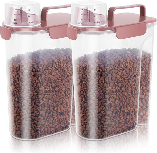 LEAWALK 5Lbs Airtight Cat Dog Food Storage Container by LEAWALK