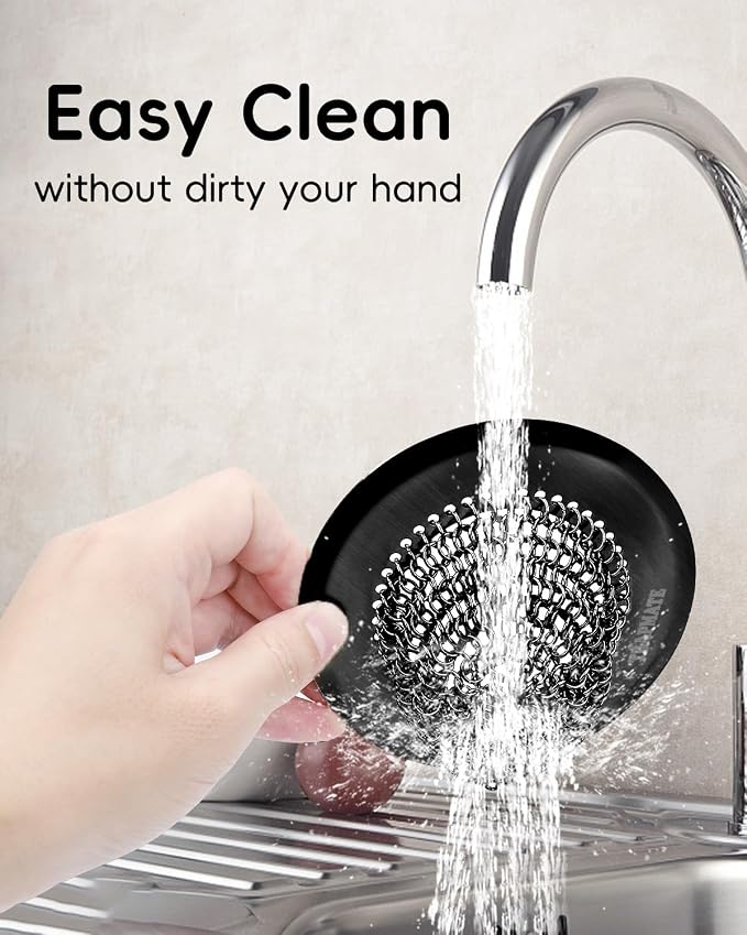 TRAPMATE Sink Drain Strainer, Reversible Chain Mesh Kitchen Sink Drain Strainer - Image 4