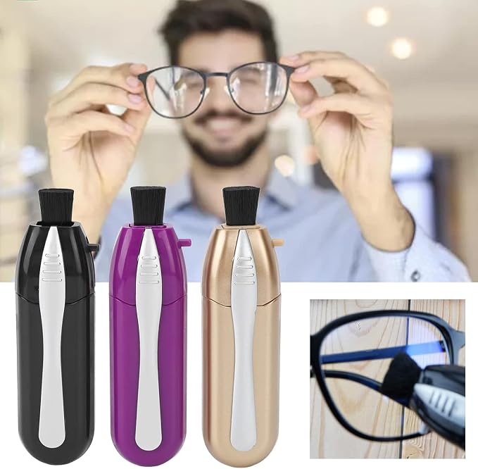 3Pcs Glasses Cleaner, Eyeglass Cleaner Portable Eyeglass Cleaning Kit, Lens - Image 5