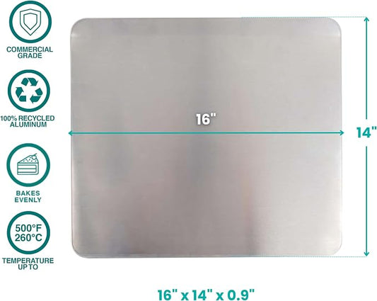 Baker's Secret Pure Aluminum Insulated 16" Cookie Sheet Commercial Grade - Image 2
