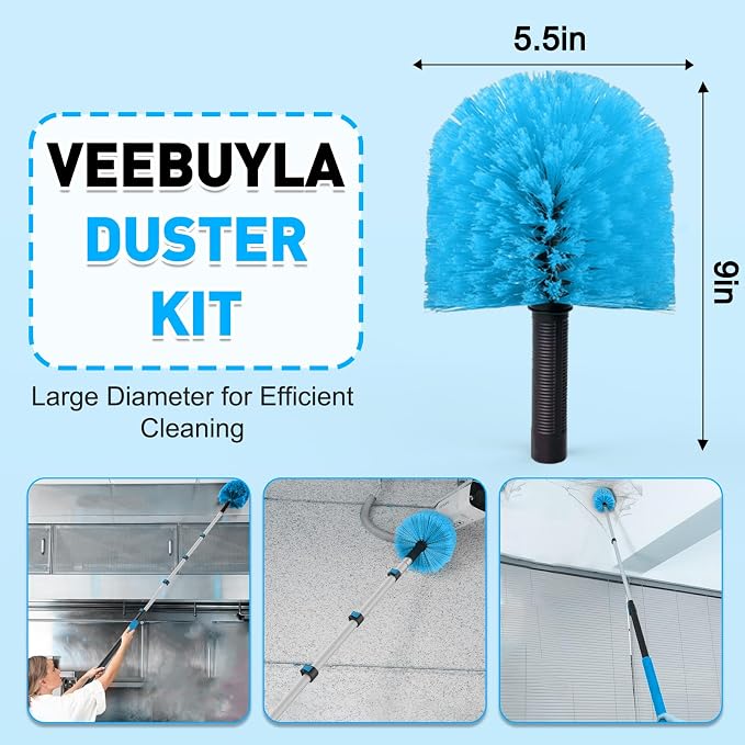 26FT Reach Cobweb Duster with Extension Pole - Image 4
