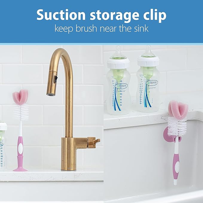Dr. Brown's Reusable Sponge Baby Bottle Cleaning Brush - Image 5