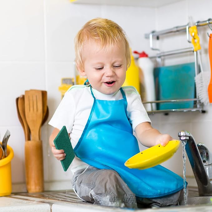 Hoolerry 100 Pcs Heavy Duty Scouring Pads Non Scratch Household Scrub Pads - Image 6