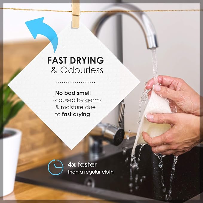 SUPERSCANDI 10 Pack Swedish Dishcloths - Image 3