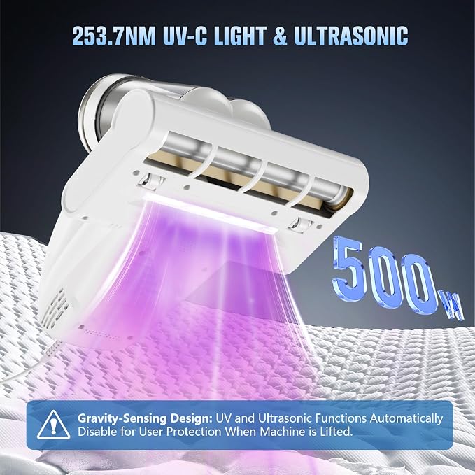 Bed Vacuum Cleaner Mattress Vacuum Cleaner, 16Kpa Powerful Handheld Vacuums - Image 2