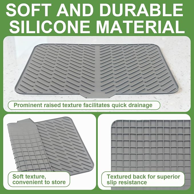 Silicone Drying Mat, Heat-Resistant, Eco-friendly, Hygienic Drying Pad - Image 4