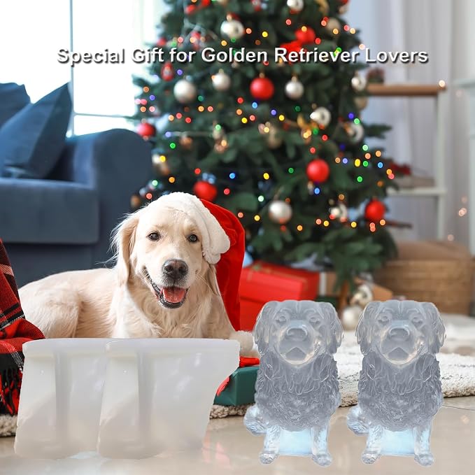 3D Golden Retriever Ice Cube Silicone Molds Tray - Image 4