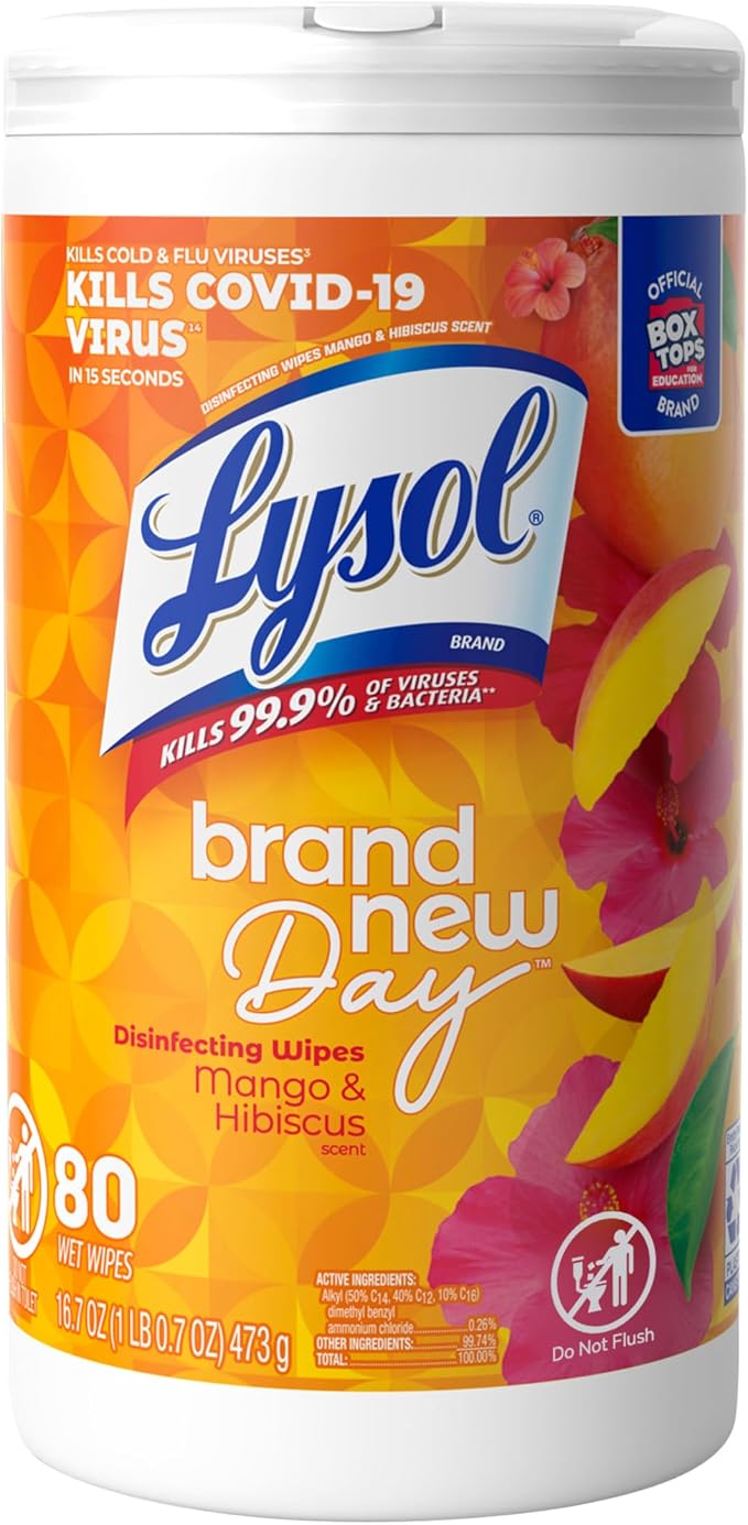 Lysol Disinfectant Wipes, Dorm Room Essentials by Lysol