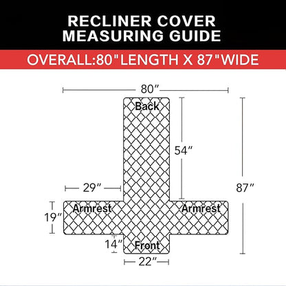 Easy-Going Recliner Chair Slipcover Reversible Sofa Cover Water Resistant Couch Cover Furniture Protector with Elastic Straps for Pets Dog (Recliner 22 inch, Light Gray/Light Gray)