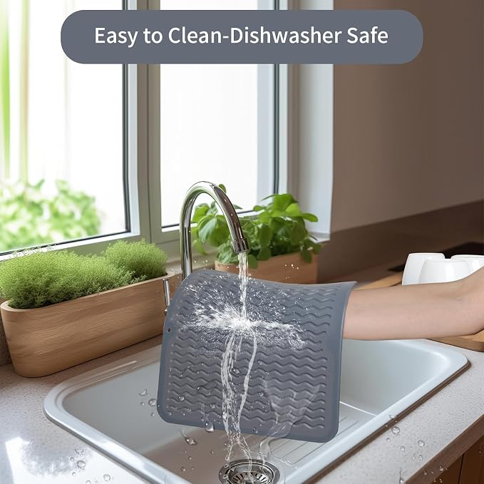 ZLR 2 Pcs Silicone Dish Drying Mats - Image 4