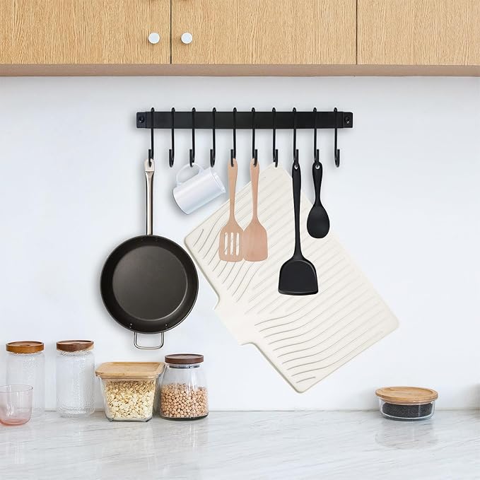Silicone Dish Drying Mat for Kitchen Counter, Dish Drainer Mat, Non-Slip Drying - Image 6