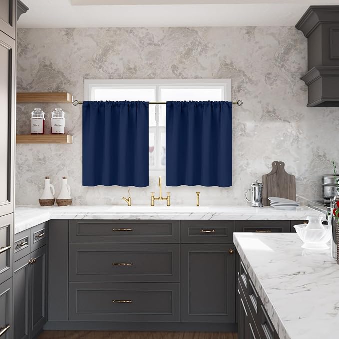 BGment Navy Blue Blackout Curtains - Image 2